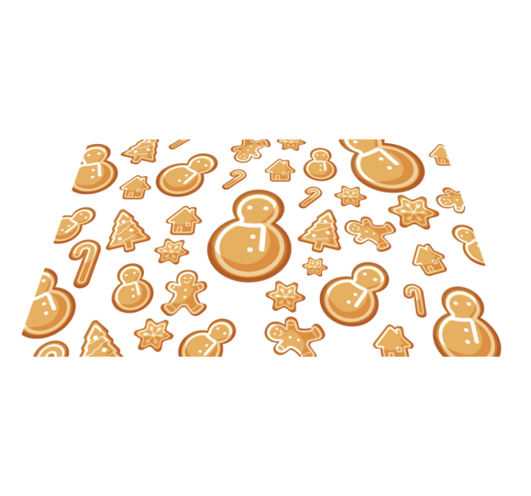 Individual de mesa navideño formas festivas de vacaciones - TenVinilo