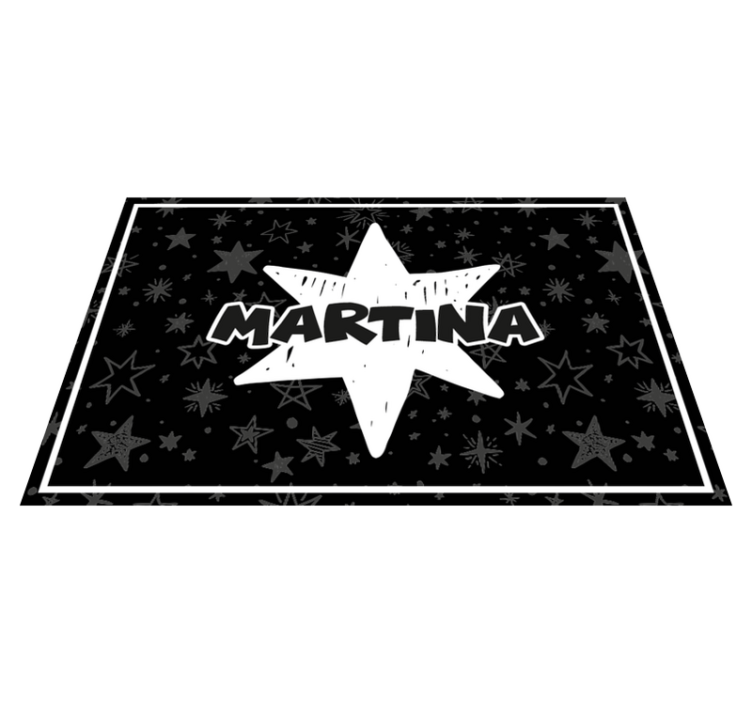 Manteles individuales con nombre Estrella personalizada - TenVinilo