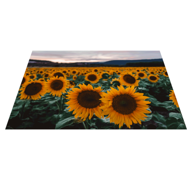 Mantel individual elegante Campo de girasoles - TenVinilo