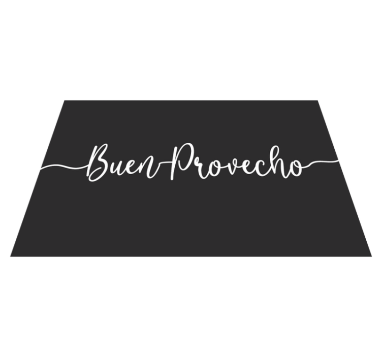 Mantel individual frases Disfrute de su comida - TenVinilo