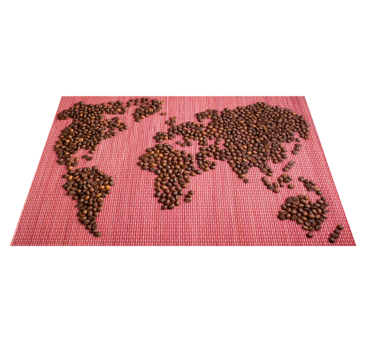 Individual original mesa mapa del mundo café - TenVinilo