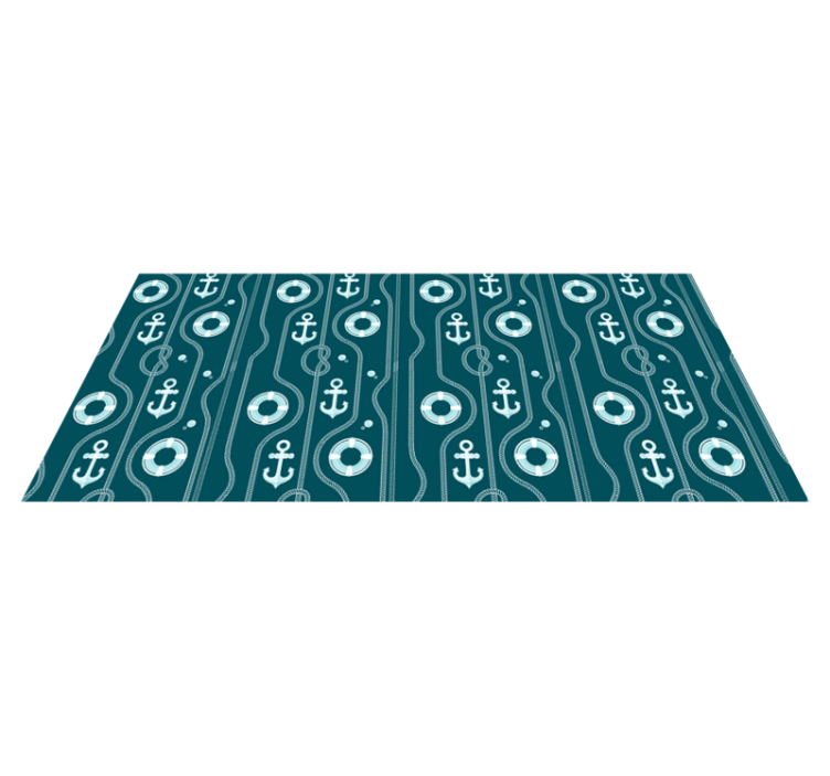 Individual original mesa motivo de ancla náutica - TenVinilo