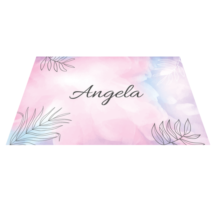Individual mesa personalizable platter floral elegante - TenVinilo