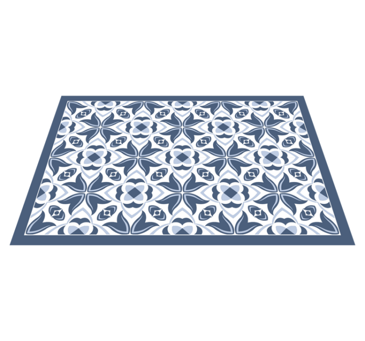 Individual mesa patrón motivo botánico sofisticado - TenVinilo