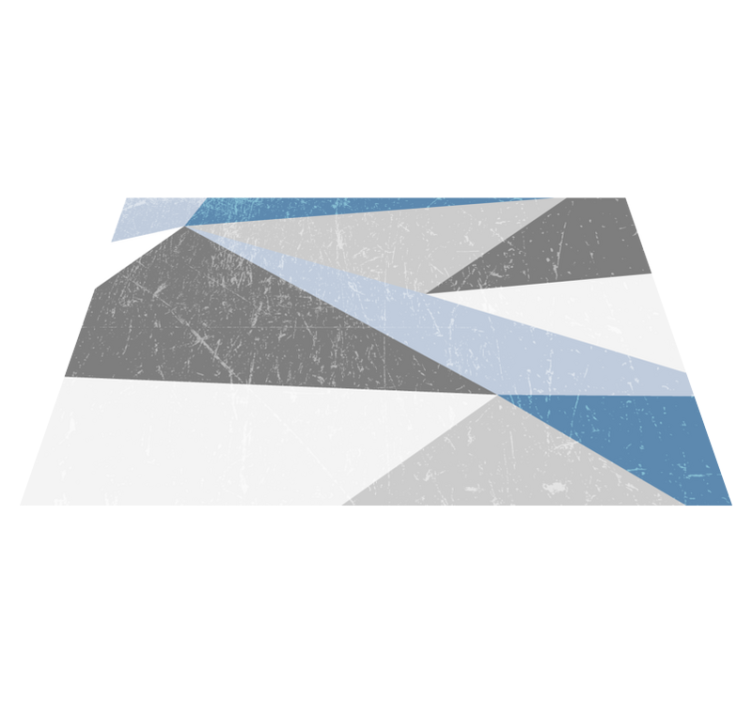 Individual mesa moderno con patrones geométricos angulados - TenVinilo