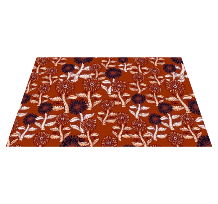 Mantel individual original Diseño de girasol de estilo africano - TenVinilo