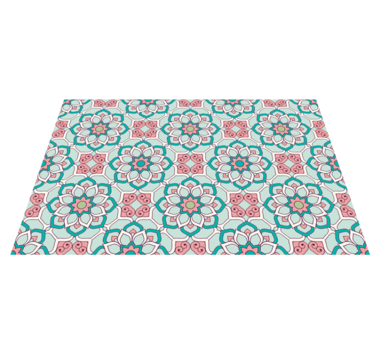 Individual original mesa estilo ilustración floral - TenVinilo