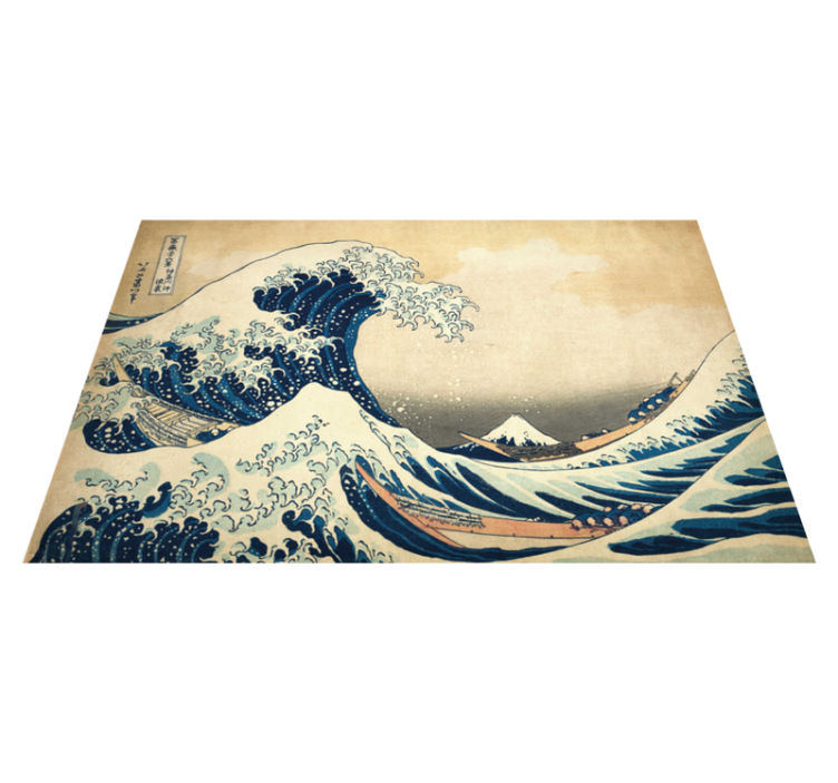 Mantel individual rectangular Ola hokusai kanagawa - TenVinilo