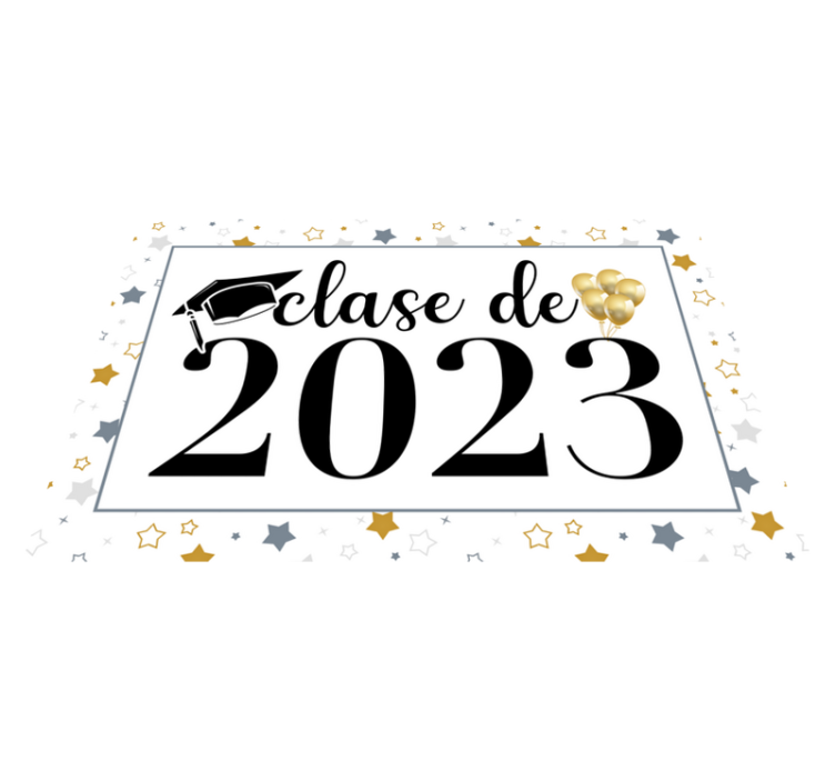 Mantel individual personalizable clase de año personalizadoClase  - TenVinilo