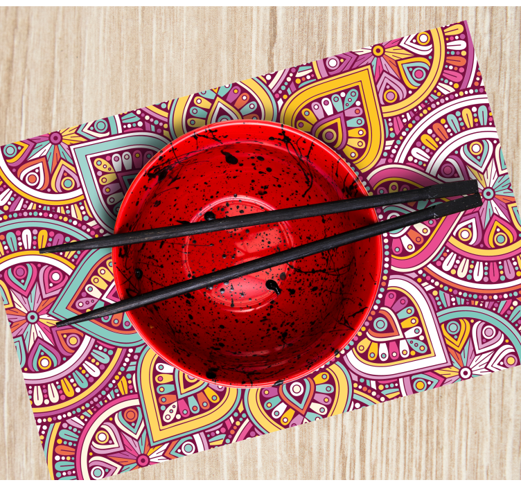 Mantel individual casa Diseños de mandala - TenVinilo