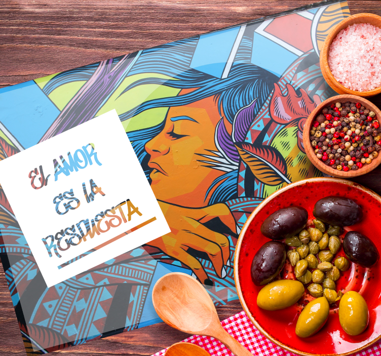 Mantel individual original El amor es la respuesta - TenVinilo