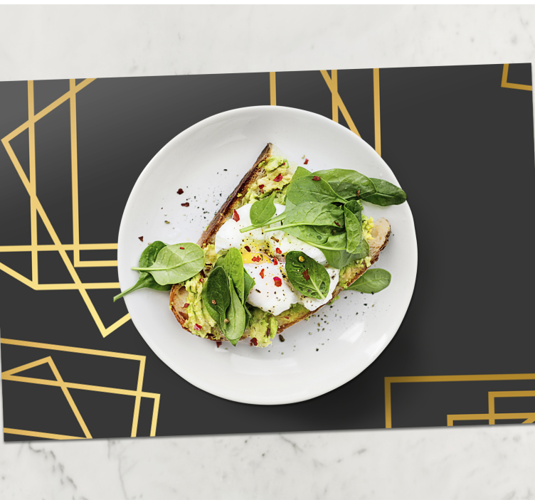 Manteles individuales elegantes Formas geométricas - TenVinilo