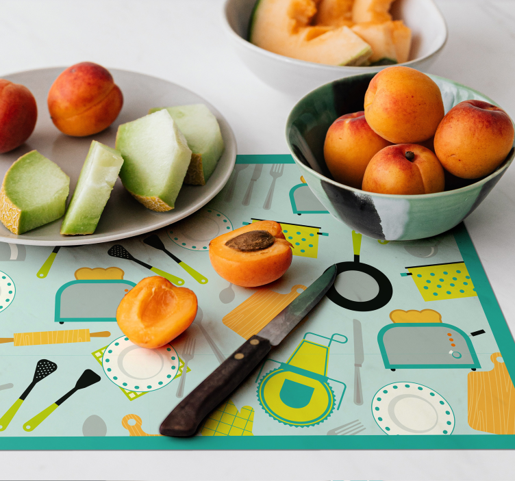 Manteles individuales originales Utensilios de cocina - TenVinilo