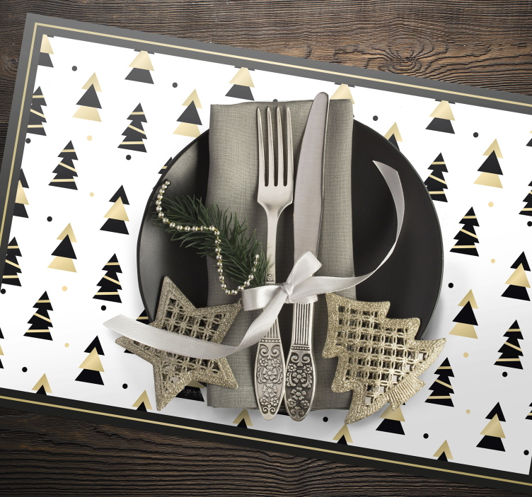 Mantel individual navideño estilo nórdico - TenVinilo