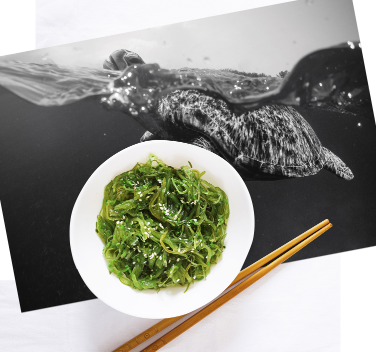 Mantel individual imagen tortuga nadando - TenVinilo