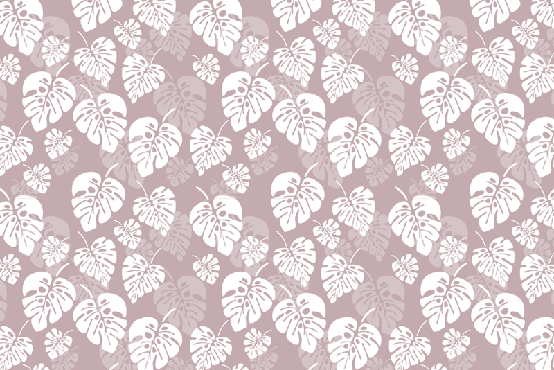 Individual mesa patrón diseño de hoja tropical - TenVinilo