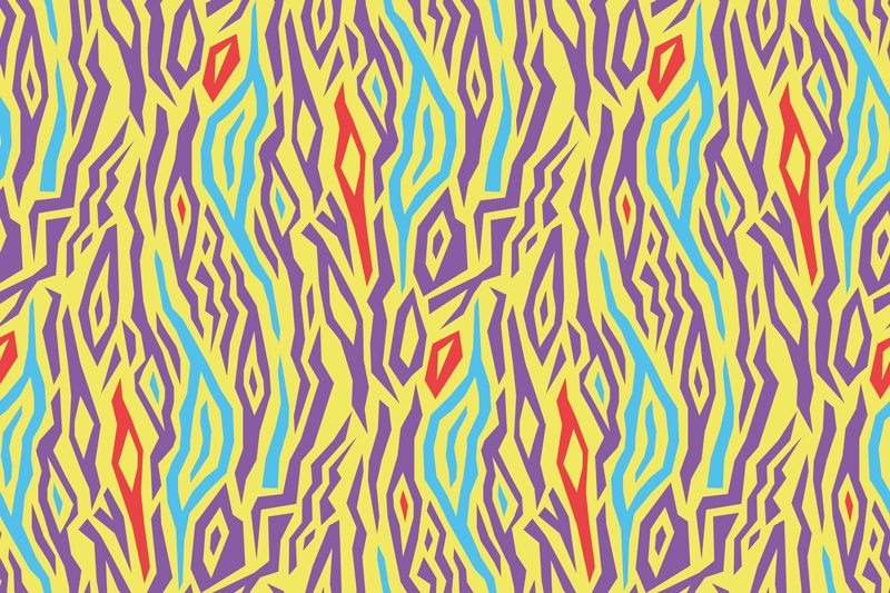 Individual mesa patrón patrón abstracto colorido - TenVinilo