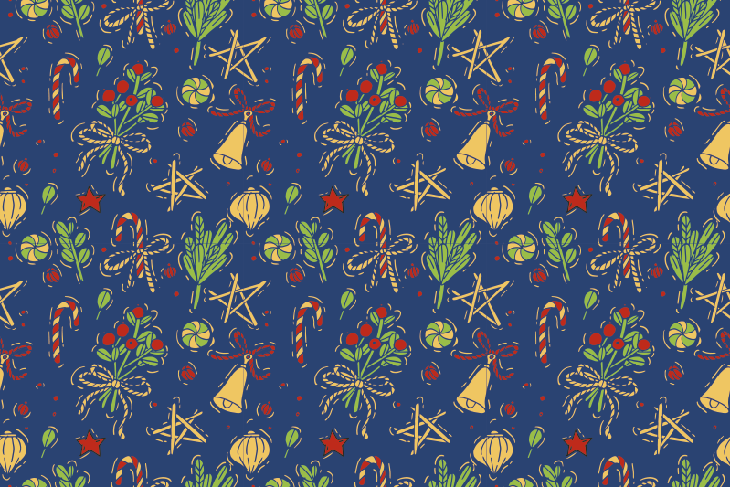 Manteles individuales navideños Dulces navideños - TenVinilo