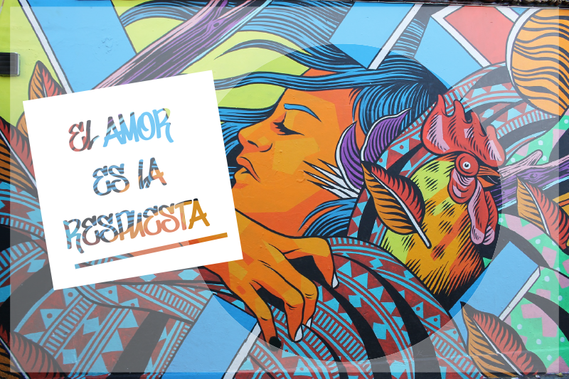 Mantel individual original El amor es la respuesta - TenVinilo