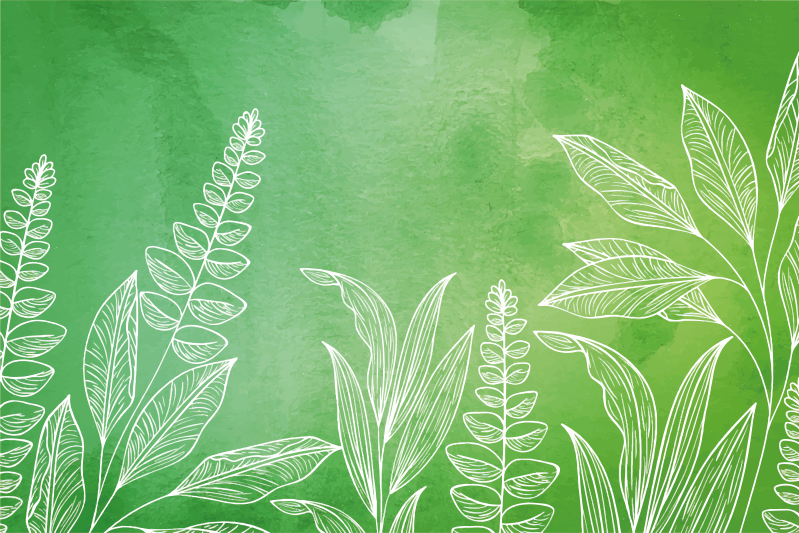 Individual de mesa infantil juego de té con hojas - TenVinilo