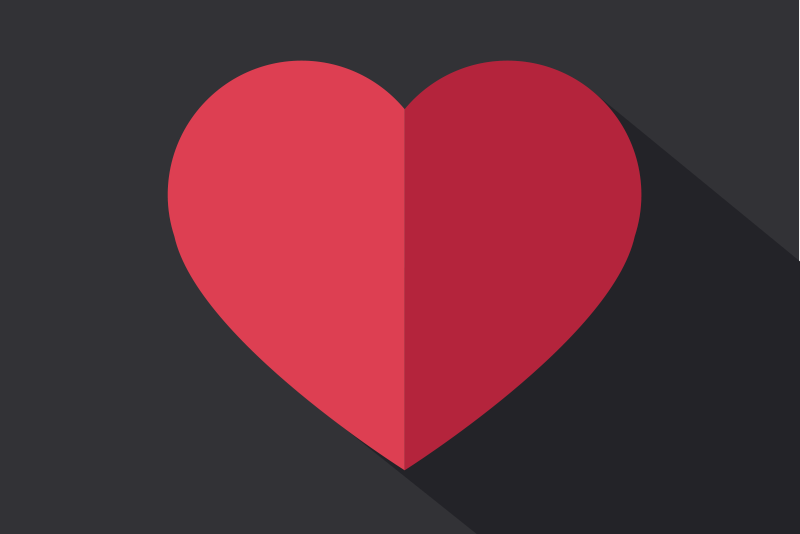 Individual original mesa acento en forma de corazón - TenVinilo