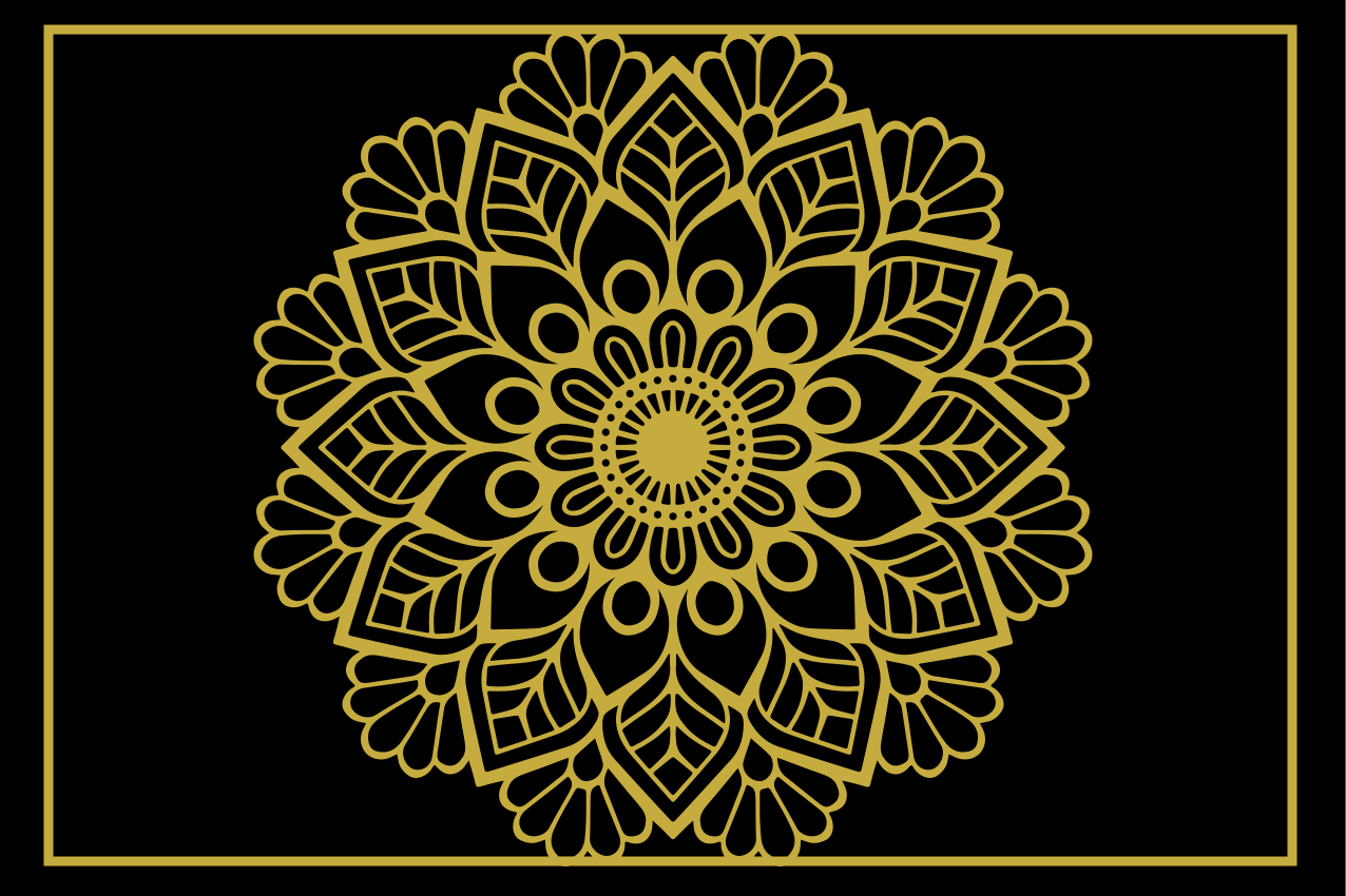 Individual de mesa elegante componente botánico graceful - TenVinilo