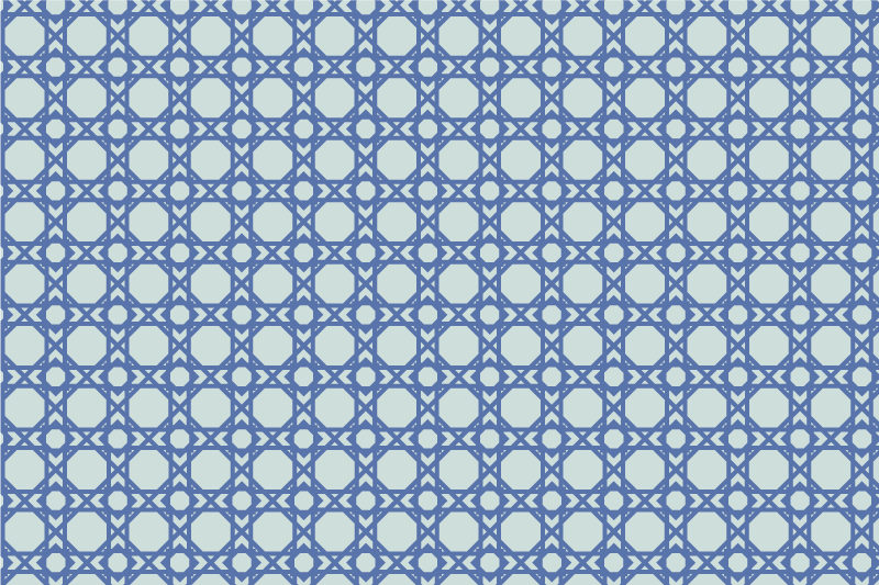 Individual mesa patrón diseño azul elegante - TenVinilo
