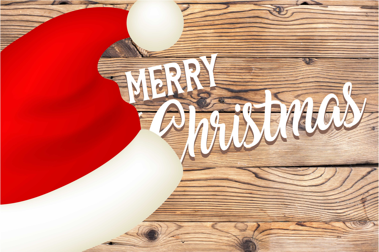 Individual de mesa navideño sombrero de santa festivo - TenVinilo