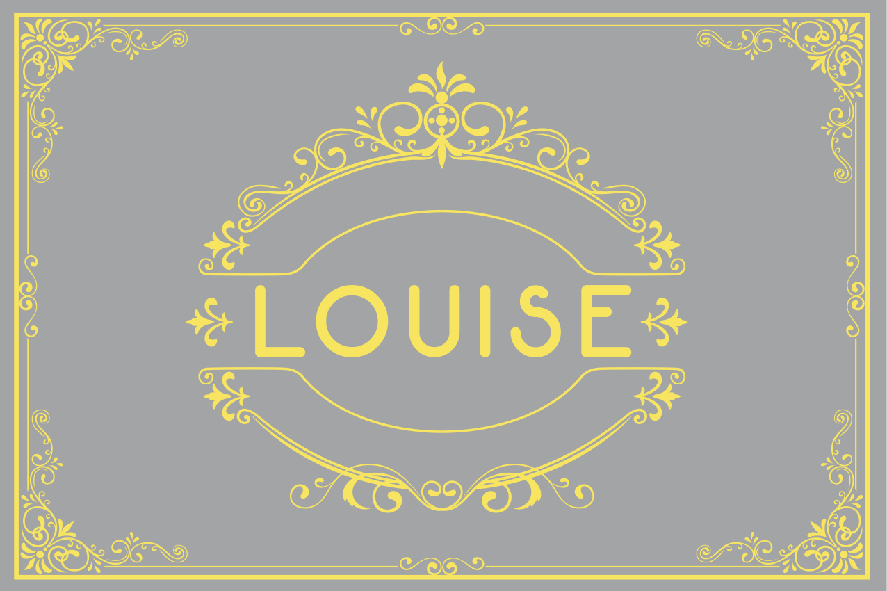 Individual mesa personalizable expositor de nombres elegante - TenVinilo