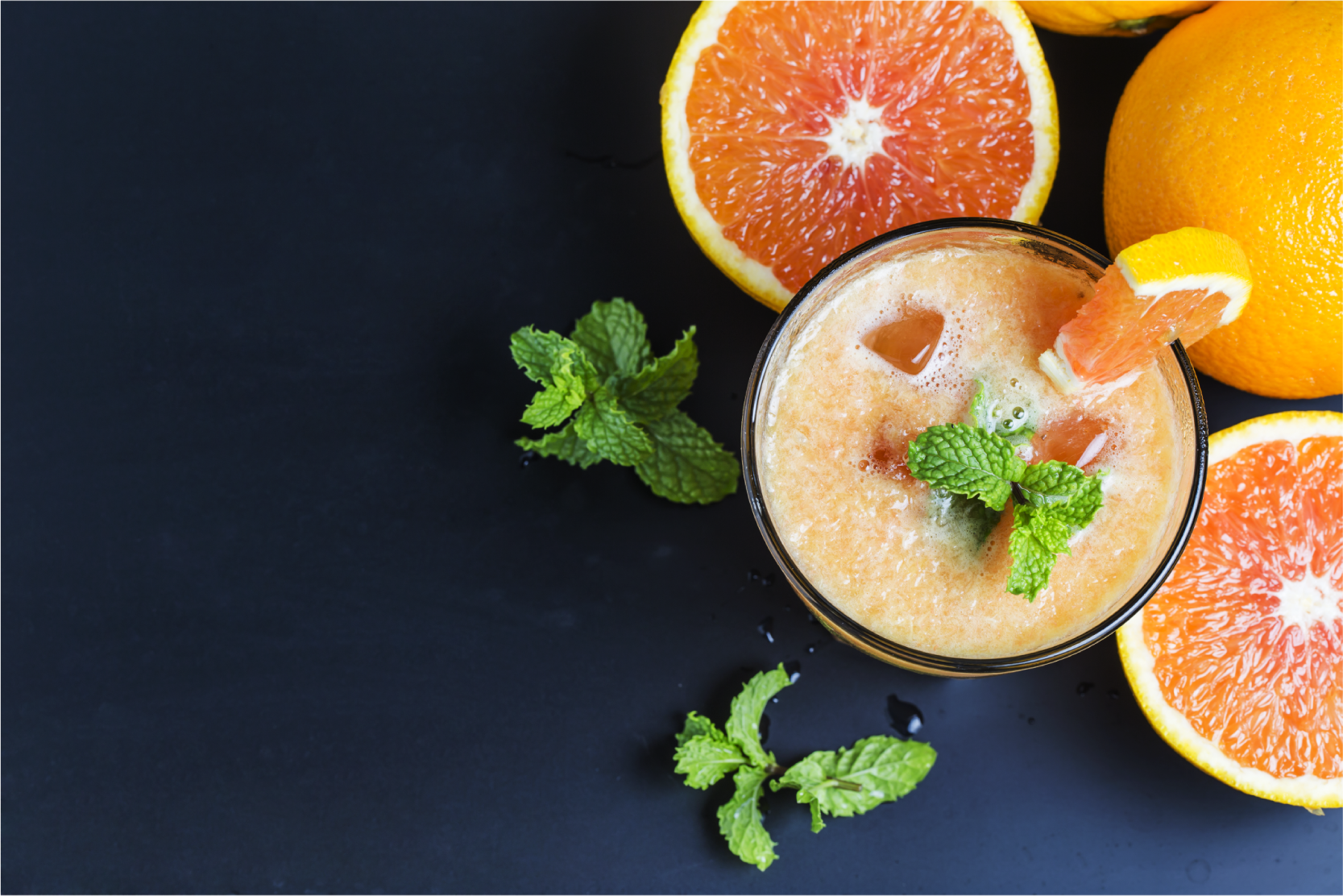 Individual mesa casa bebida cítrica fresca - TenVinilo