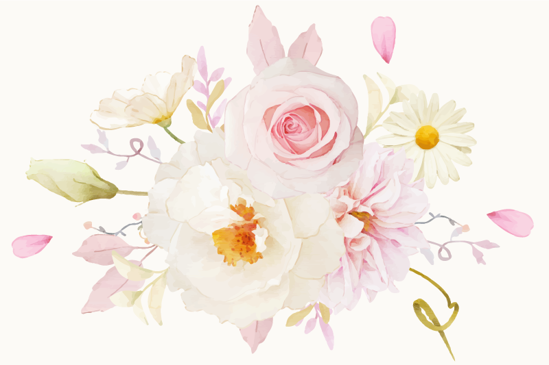 Individual original mesa arreglo floral encantador - TenVinilo