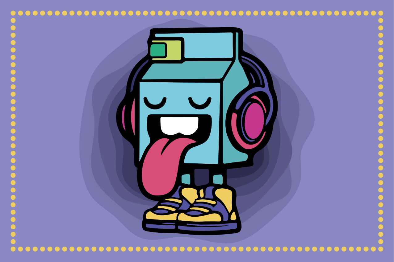 Mantel individual original Dibujos animados de graffiti de caráct - TenVinilo