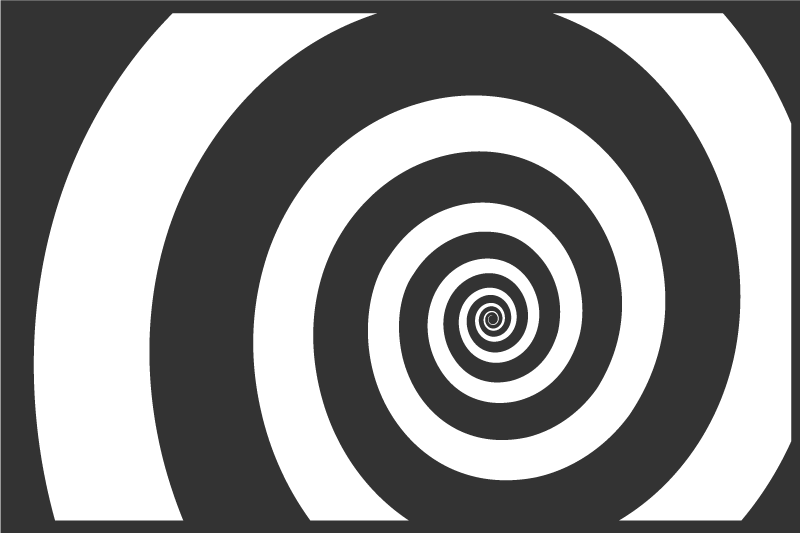 Individual mesa patrón efecto Óptico espiral - TenVinilo