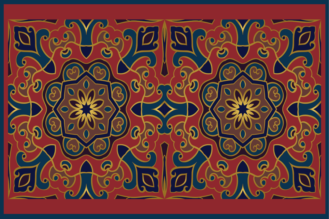 Individual original mesa arreglo floral intricado - TenVinilo