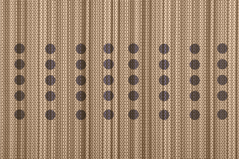 Individual mesa patrón superficie marrón elegante - TenVinilo