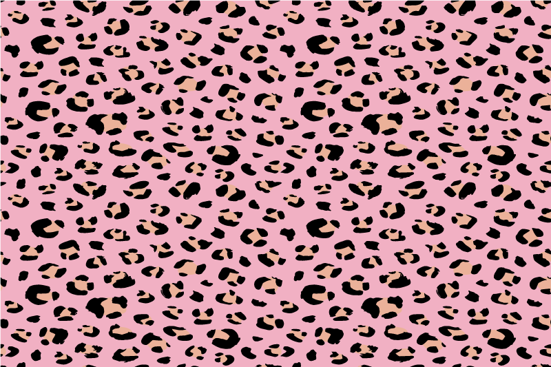 Individual original mesa estilo de estampado de leopardo - TenVinilo