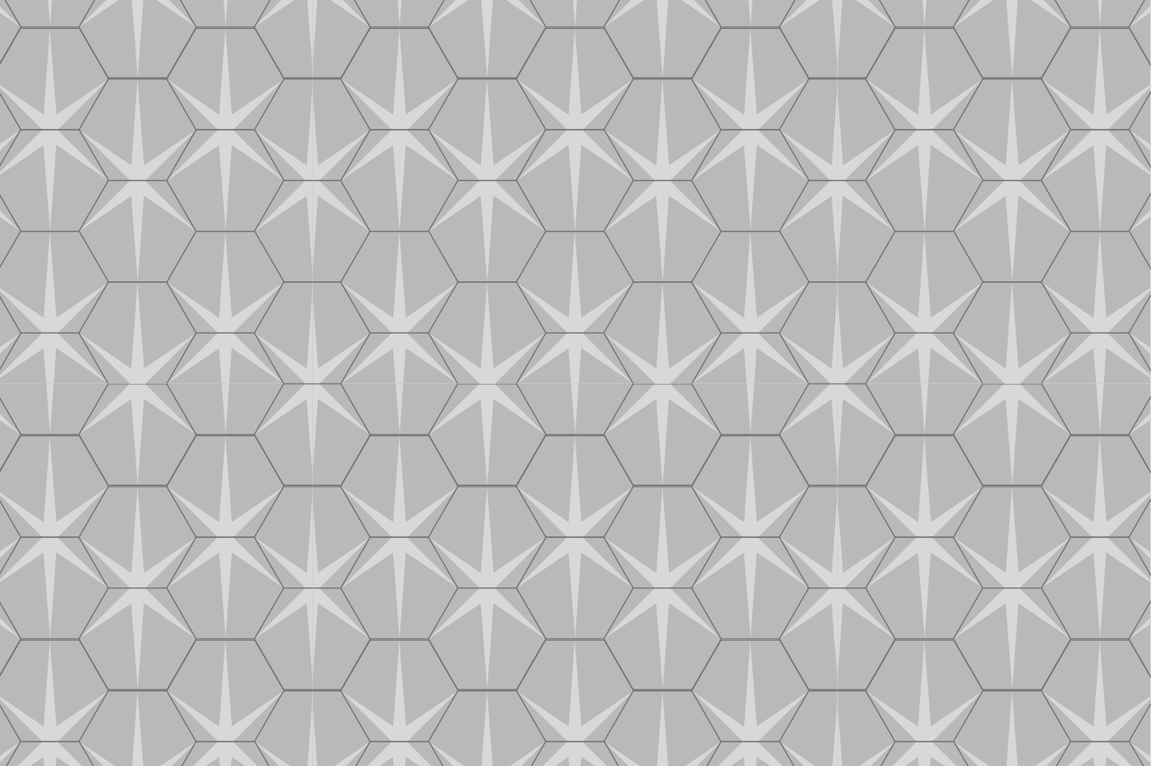 Individual mesa patrón estrella hexagonal - TenVinilo
