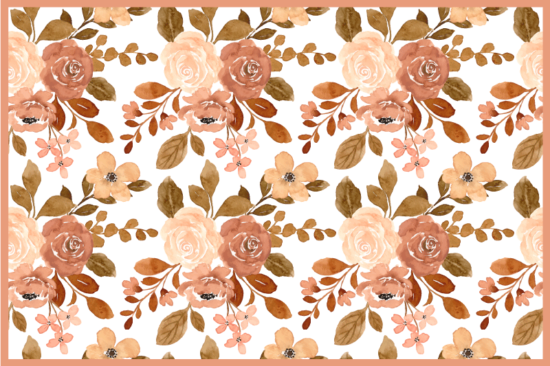 Individual original mesa con diseño floral - TenVinilo