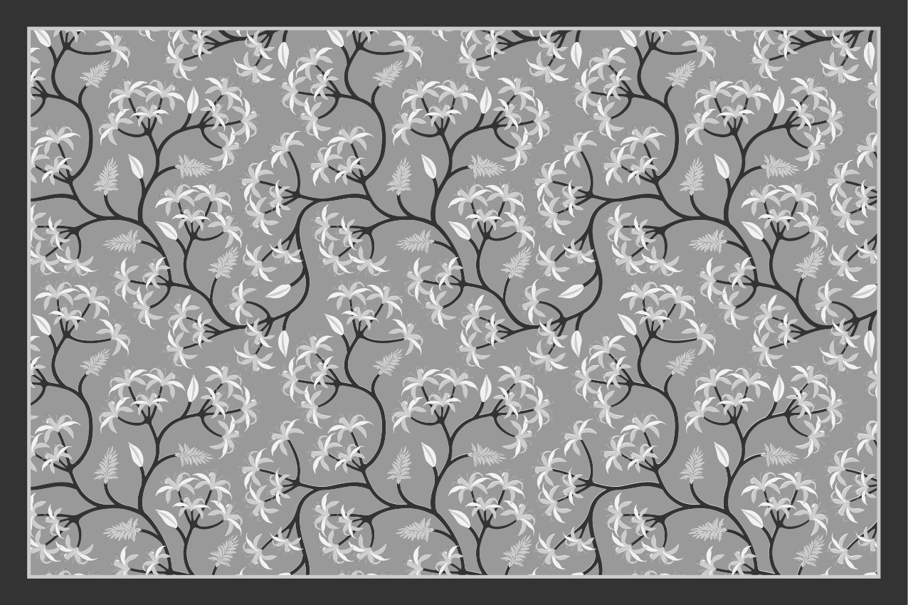Individual de mesa navideño rama floral - TenVinilo