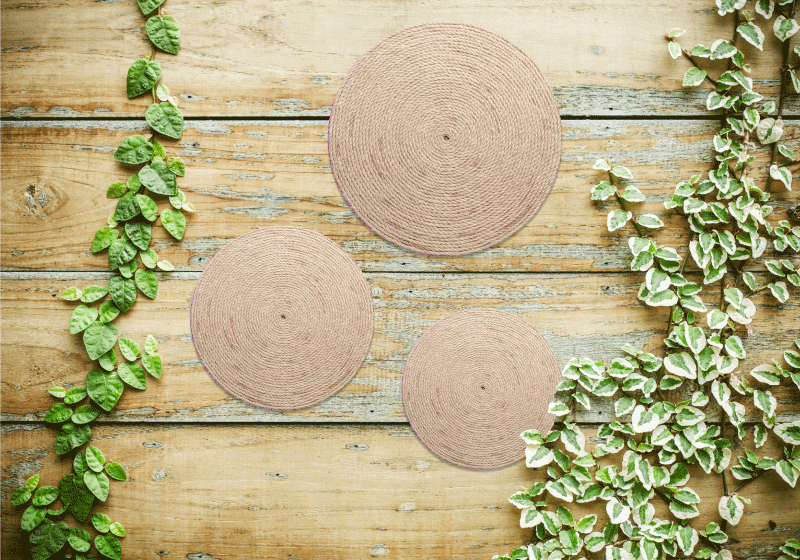 Mantel individual patrón Decoración natural "boho" - TenVinilo