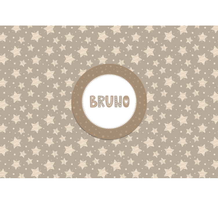 Mural para bebé estrellas rayadas - TenVinilo