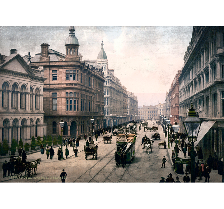 Mural de ciudades paisaje histórico - TenVinilo