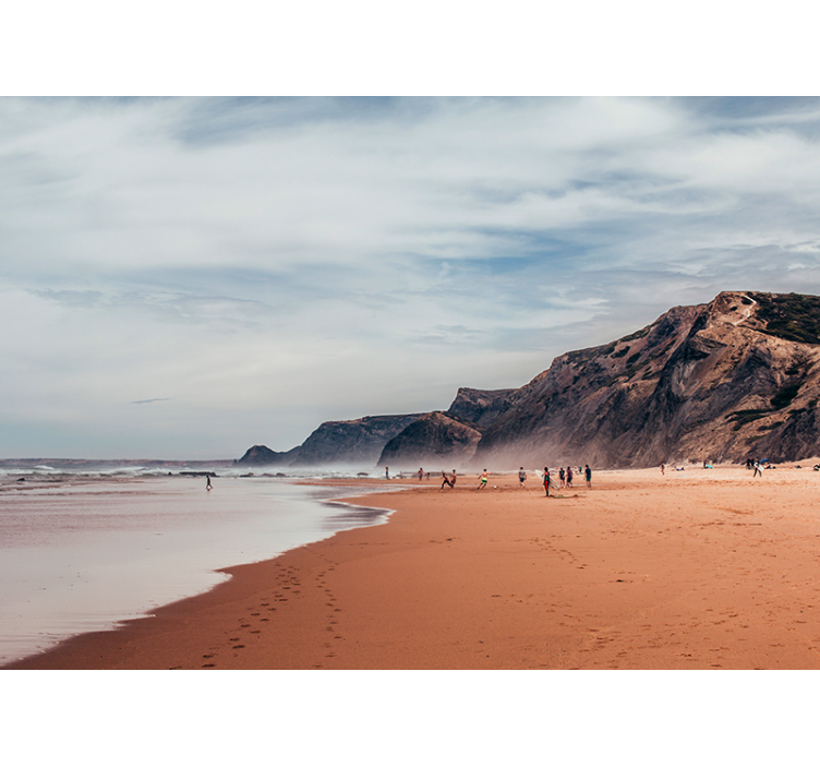 Fotomural pared mar de verano atardecer - TenVinilo