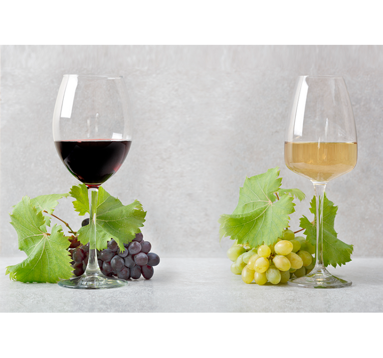 Mural de música uvas y vino - TenVinilo