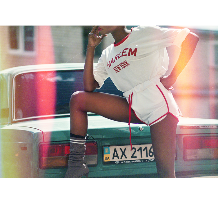 Mural de gente pose estilo harlem - TenVinilo