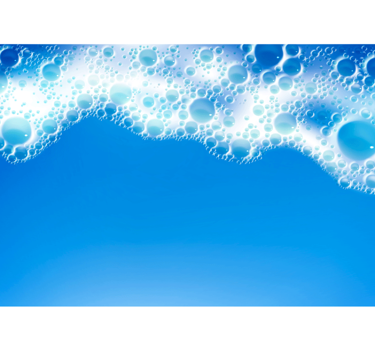 Fotomural baño Burbujas de lavandería - TenVinilo