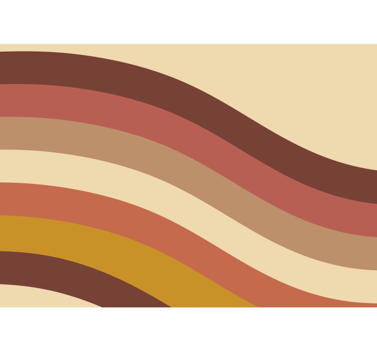 Fotomural retro Rayas de los 70 - TenVinilo