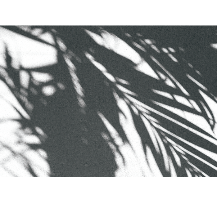 Mural de naturaleza patrones de palmeras sombrías - TenVinilo