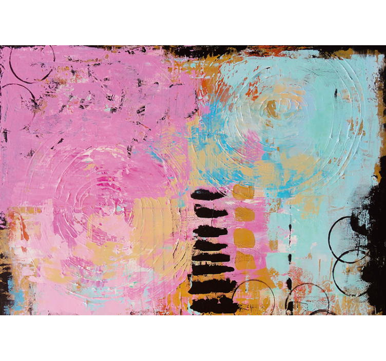 Mural abstracto remolinos coloridos abstractos - TenVinilo