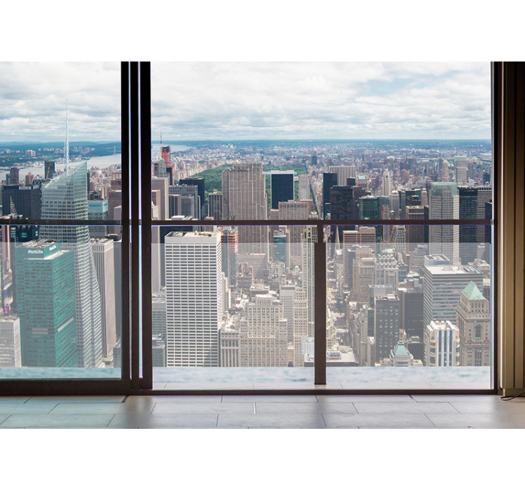 Mural ciudad skyline de nueva york - TenVinilo